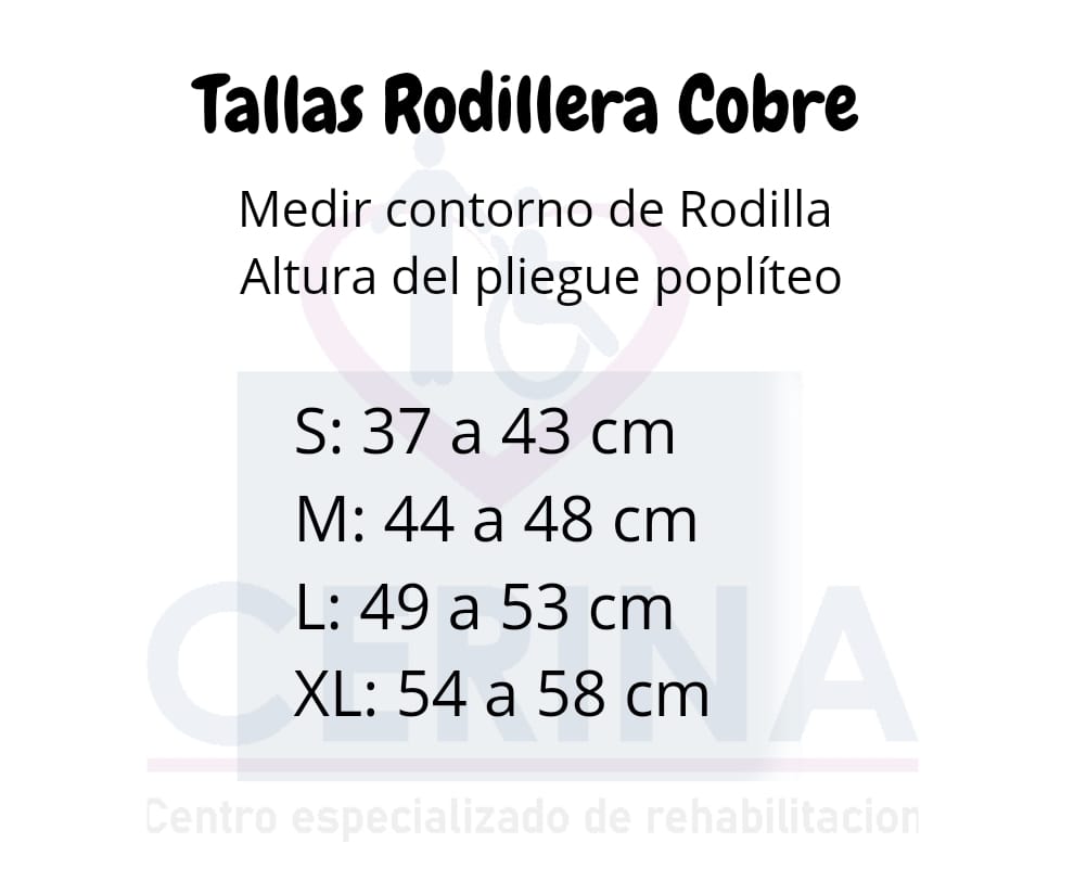 Rodillera Hilos de Cobre Cooper