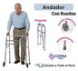 Andador Clásico con Ruedas de Aluminio
