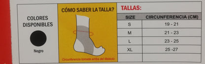 Tobillera con Estabilizador con Barras de Aluminio