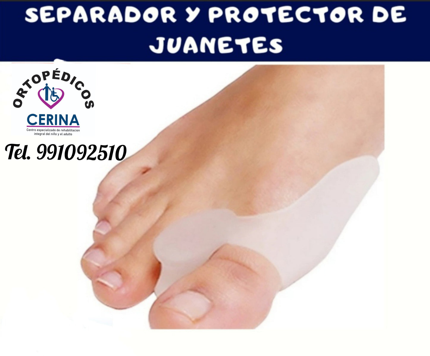 Protector y separador de juanete