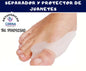 Protector y separador de juanete