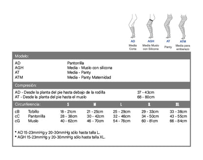 Medias para Várices Legline 15-23 mmHg Calcetin AD