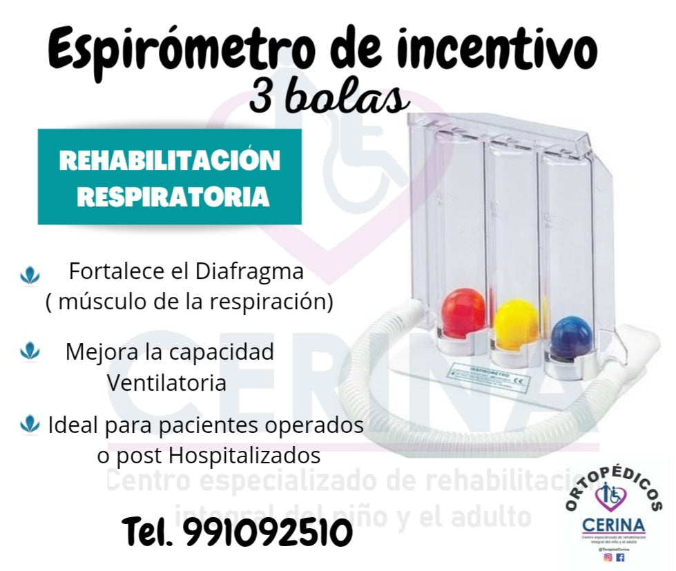 Espirometro de Incentivo - Ejercicios Respiratorios