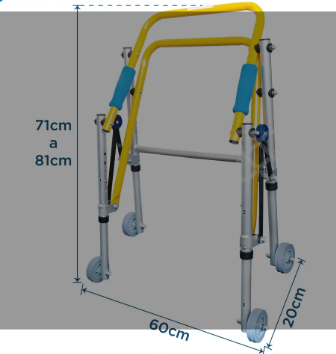 Andador Posterior Pediatrico Con Ruedas