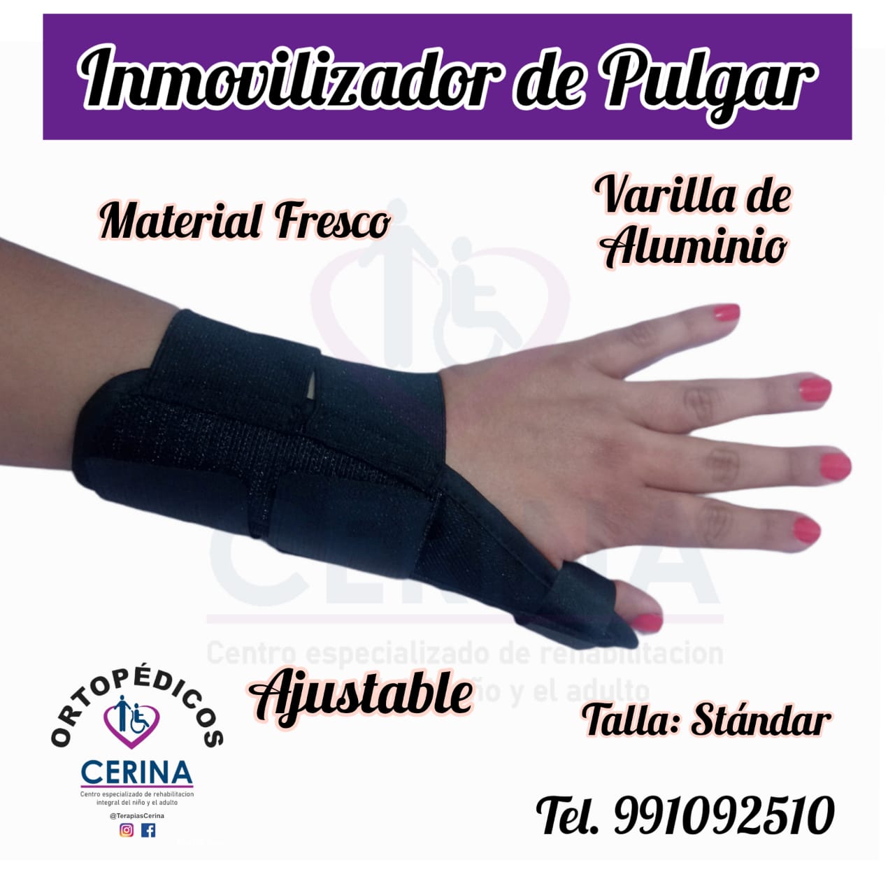 Inmovilizador de Pulgar Cerina