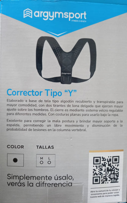 Corrector Postural Tipo Y