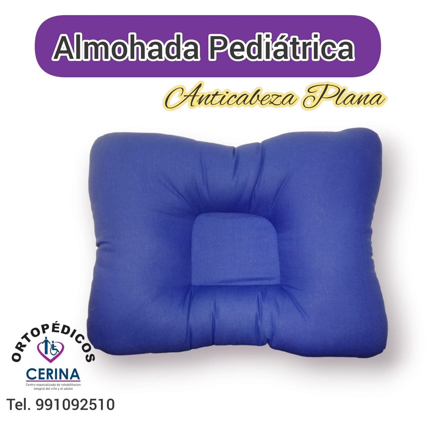 Almohada Pediátrica para Cabeza Plana