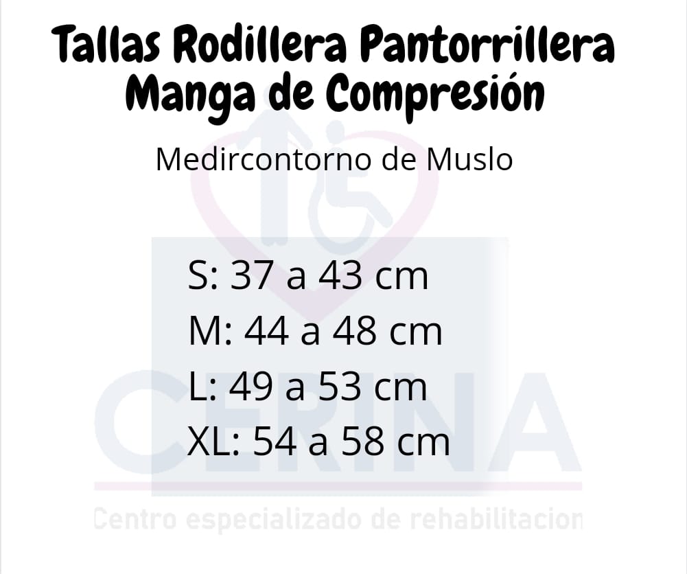 Rodillera Pantorrillera Manga de Compresión