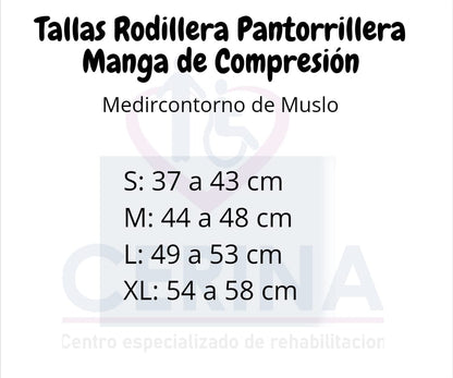 Rodillera Pantorrillera Manga de Compresión
