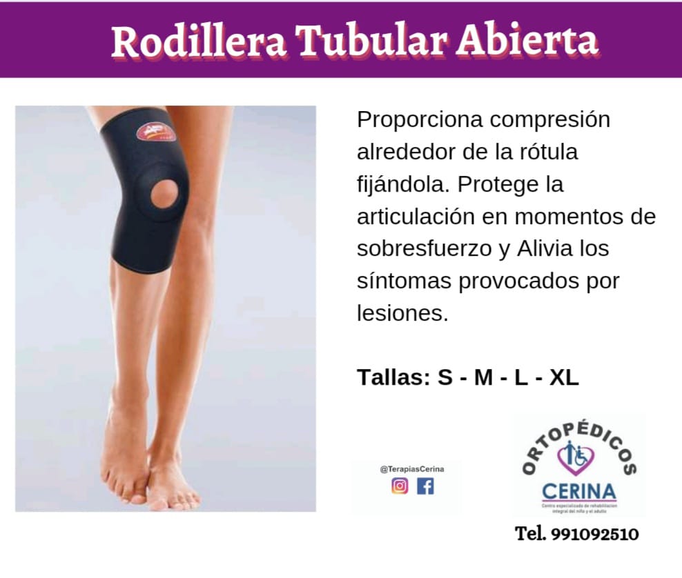 Rodillera Tubular  Abierta Argym