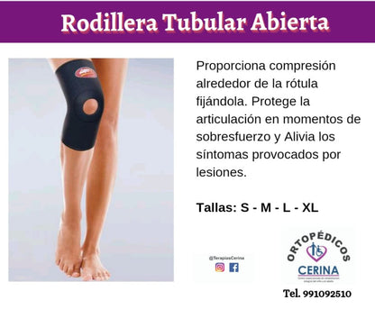 Rodillera Tubular  Abierta Argym