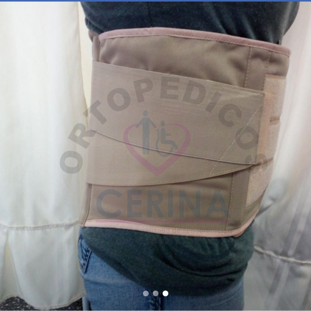 Faja Semirígida Lumbo Sacra Con Varillas de Aluminio