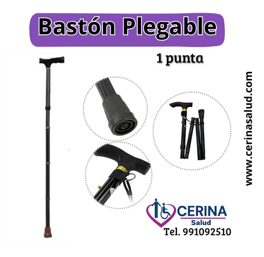 Bastón Plegable de 1 Punta