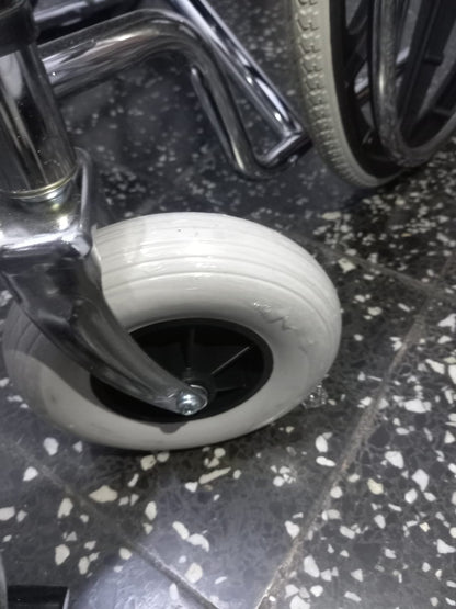 Silla de Ruedas Importadas PVC Llanta PU Lona Negra