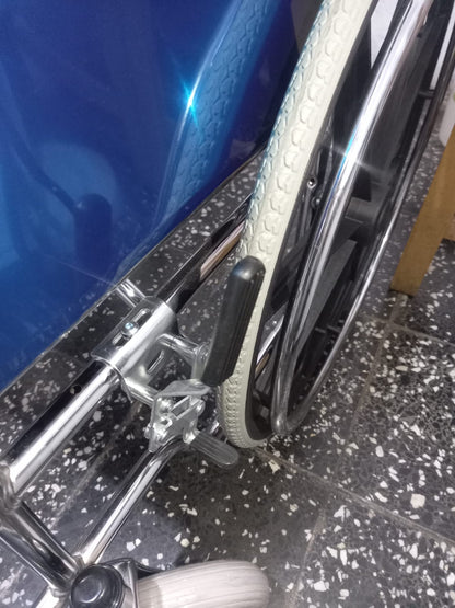 Silla de Ruedas Importadas PVC Llanta PU Lona Negra