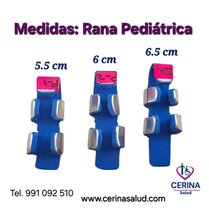Férula para Dedo de Aluminio Tipo Rana Pediatrica