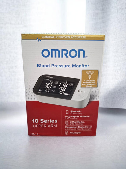 Tensiometro - Monitor de Presión Arterial OMRON Serie 10 con Bluetooth y Pantalla Dual