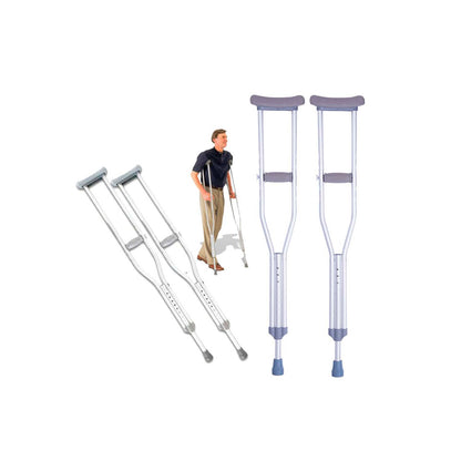 Muletas de Aluminio con Apoyo Axilar