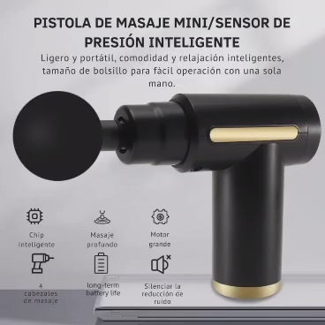 Pistola Masajeadora Inalámbrica con 6 velocidades/ Massage Gun