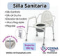 Silla de baño- Sanitario - sin rueda Portátil