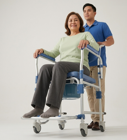 Silla Sanitaria con ruedas - Silla de transporte