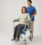 Silla Sanitaria con ruedas - Silla de transporte