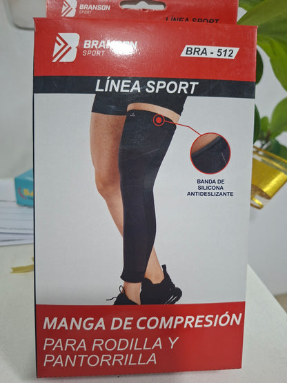 Rodillera Pantorrillera Manga de Compresión