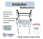 Andador- Silla de baño/Ducha -Sanitario - 4 en 1