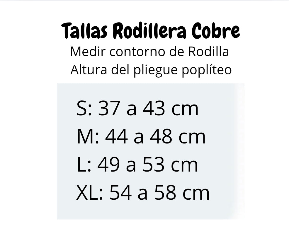 Rodillera Hilos de Cobre con Silicona