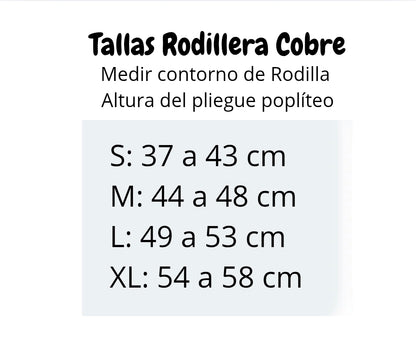 Rodillera Hilos de Cobre con Silicona