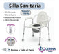 Silla de baño- Sanitario - sin rueda Portátil
