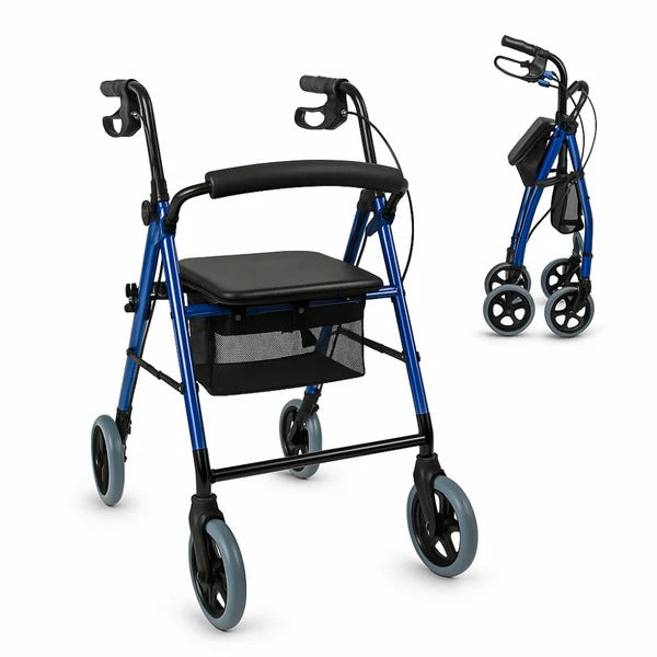 Andador con Canastilla,  Frenos y Asiento