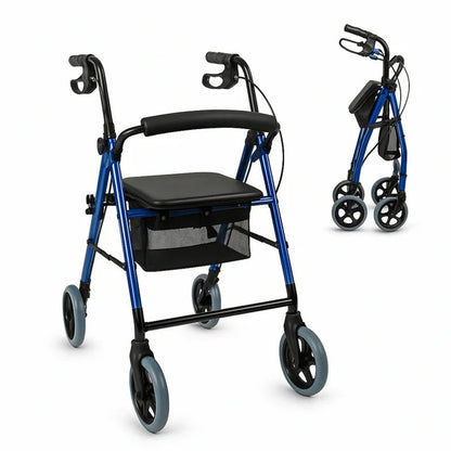 Andador con Canastilla,  Frenos y Asiento