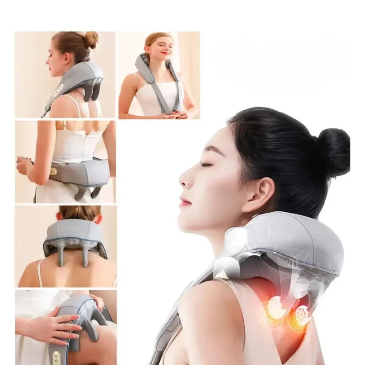 Masajeador para Cuello y Hombros -Espalda - Piernas con  Infrarrojo